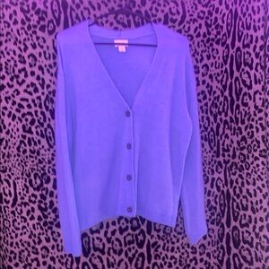 Women's Blue Cardigan Sweater